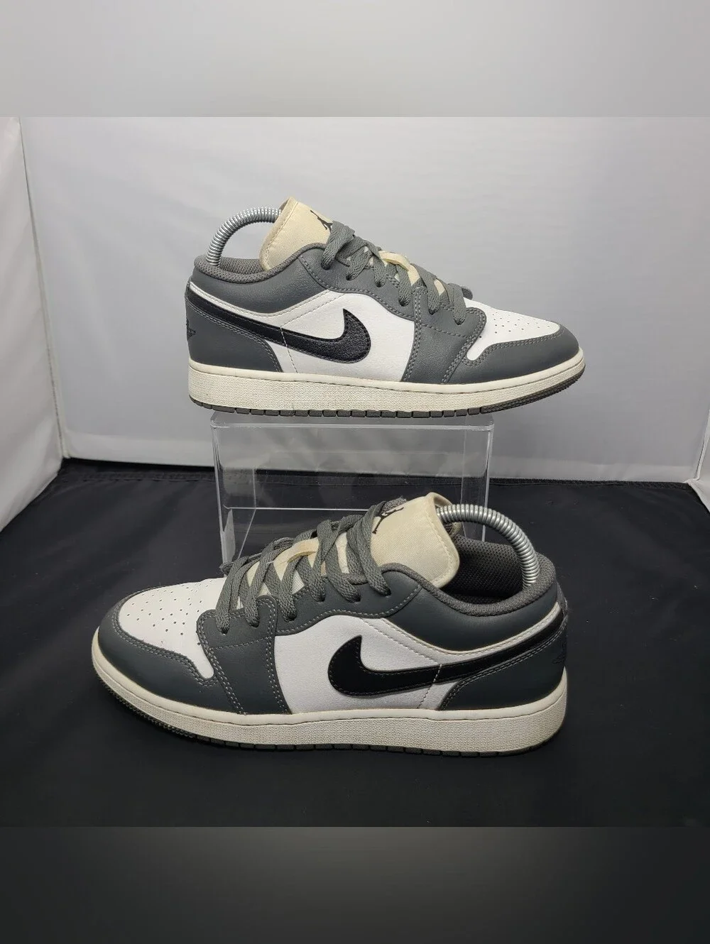 Air Jordan 1 Low GS 'Iron Grey Black' 553560-152 Youth size 7Y